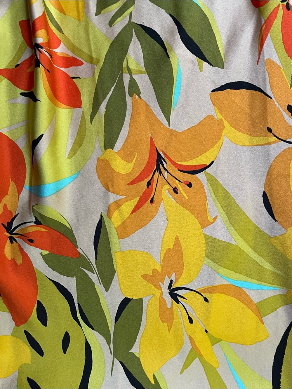 NWT House of Harlow 1960 Yellow Floral Slip Maxi Dress, sz XS - Picture 7 of 8